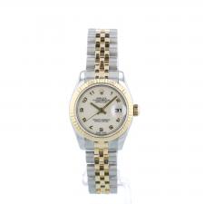 Ladies Rolex Datejust 179173 18ct Yellow Gold Stainless Steel case with Cream Jubilee dial