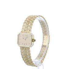 Gents Omega Geneve 6166 9 CT case with Gilt dial