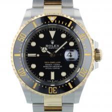 Gents Rolex Sea Dweller 126603 18ct Yellow Gold Stainless Steel case with Black dial