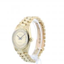Ladies Rolex Datejust 68278 18 CT case with Champagne Myriad Pave dial
