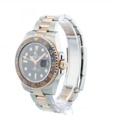Gents Rolex GMT Master II 126711CHNR 18ct Rose Gold Stainless Steel case with Black dial