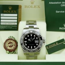 Gents Rolex GMT Master II 116710LN Stainless Steel case with Black dial