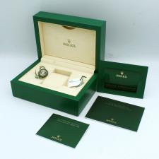 Gents Rolex Oyster Perpetual 41 124300 Steel case with Turquoise Blue dial