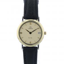 Ladies Omega DeVille 5962379 Gold Plated Stainless Steel case with Cream dial