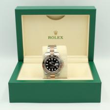 Gents Rolex GMT Master II 126711CHNR 18ct Rose Gold Stainless Steel case with Black dial