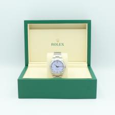 Gents Rolex Oyster Perpetual 36 126000 Stainless Steel case with Lavender dial