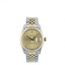 Gents Rolex DateJust 36 16013 18ct Yellow Gold Stainless Steel case with Gilt dial