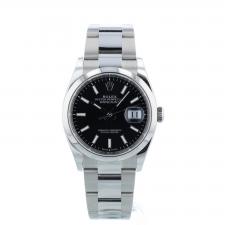 Gents Rolex DateJust 36 126200 Stainless Steel case with Black dial