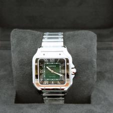 Gents Cartier Santos WSSA0062 Steel case with Green dial