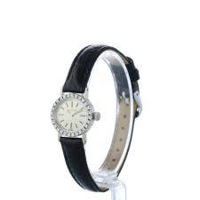 Ladies Longines vintage 18ct White Gold case with Silver dial