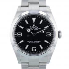 Gents Rolex Explorer 124270 Stainless Steel case with Black dial