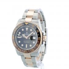 Gents Rolex GMT Master II 126711CHNR 18ct Rose Gold Stainless Steel case with Black dial