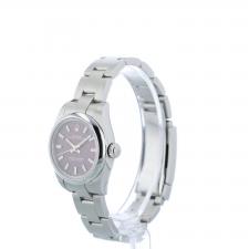 Ladies Rolex Oyster Perpetual 26 176200 Stainless Steel case with Grape dial