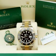 Gents Rolex Sea Dweller 126603 18ct Yellow Gold Stainless Steel case with Black dial