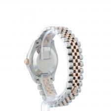 Ladies Rolex DateJust 31 278271 18ct Rose Gold Stainless Steel case with Silver Floral Motif Diamond dial