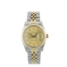 Gents Rolex Datejust 16013 18ct Yellow Gold Stainless Steel case with Gilt dial