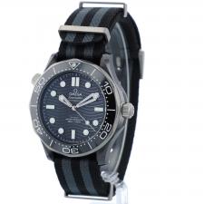 Gents Omega Seamaster 21092442001002 Titanium   Black Ceramic case with Black Wave dial