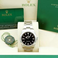 Gents Rolex Explorer 40 224270 Stainless Steel case with Black dial