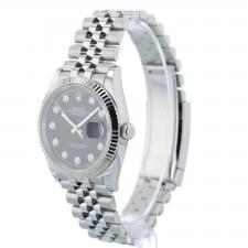 Gents Rolex Datejust 36 126234 Steel case with Black Diamond dial