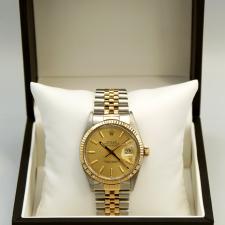 Gents Rolex DateJust 16013 18ct Yellow Gold Stainless Steel case with Champagne dial