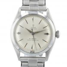 Gents Tudor Oyster 7934 Small Rose Stainless Steel case with Silver dial