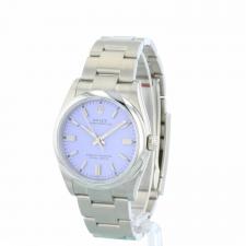 Gents Rolex Oyster Perpetual 36 126000 Stainless Steel case with Lavender dial