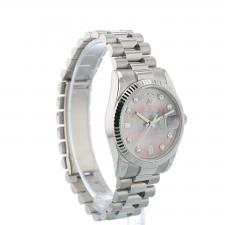 Gents Rolex Day Date 118239 18ct White Gold case with MOP Diamond dial