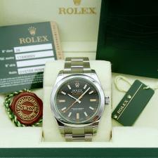 Gents Rolex Milgauss 116400GV Stainless Steel case with Black dial