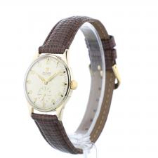 Gents Rolex Precision 12868 9 CT case with Silver dial