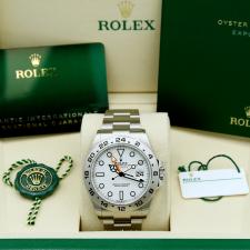 Gents Rolex Explorer II 226570 Steel case with White dial