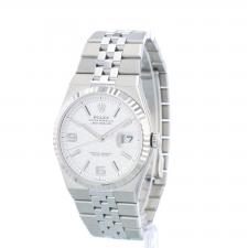 Gents Rolex Land Dweller 40 127334 Stainless Steel case with White Honeycomb Motif dial