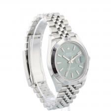 Gents Rolex Datejust 41 126300 Steel case with Mint Green dial