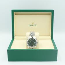 Gents Rolex Datejust 41 126300 Steel case with Mint Green dial