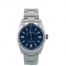 Gents Rolex Oyster Perpetual 41 134300 Stainless Steel case with Med Blue dial