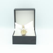 Ladies Rolex DateJust 69173 18ct Yellow Gold Stainless Steel case with Champagne Jubilee Diamond dial