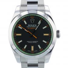 Gents Rolex Milgauss 116400GV Stainless Steel case with Black dial