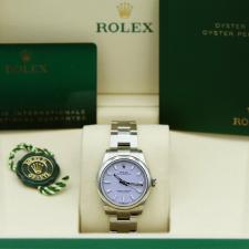 Ladies Rolex Oyster Perpetual 31 277200 Stainless Steel case with Lavender dial