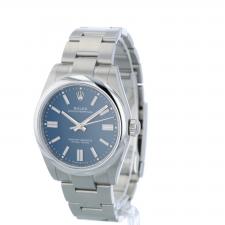 Gents Rolex Oyster Perpetual 41 134300 Stainless Steel case with Med Blue dial