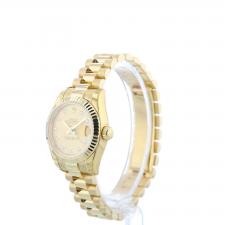 Ladies Rolex DateJust 179178 18ct Yellow Gold case with Champagne Diamond dial