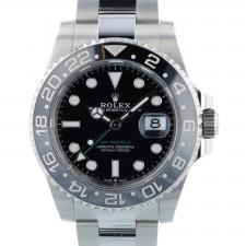 Gents Rolex GMT Master II 126710GRNR Stainless Steel case with Black dial