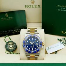 Gents Rolex Submariner Date 126613LB 18ct Yellow Gold Stainless Steel case with Blue dial