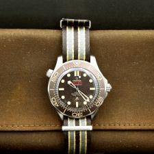 Gents Omega Seamaster 007 21092422001001 Titanium case with brown dial