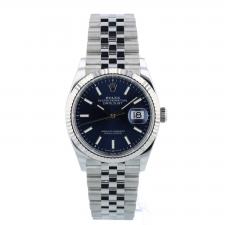 Gents Rolex Datejust 36 126234 Steel case with Blue dial