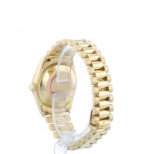 Ladies Rolex Datejust 68278 18 CT case with Champagne Myriad Pave dial