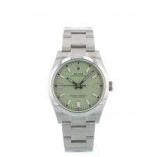 Gents Rolex Oyster Perpetual 36 126000 Stainless Steel case with Pistachio dial
