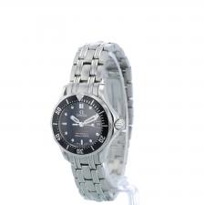Ladies Omega 21230286101001 Steel case with Black Wave dial