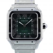 Gents Cartier Santos WSSA0062 Steel case with Green dial