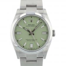 Gents Rolex Oyster Perpetual 36 126000 Stainless Steel case with Pistachio dial