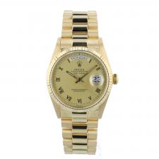 Gents Rolex Day Date 18038 18ct Yellow Gold case with Gilt dial