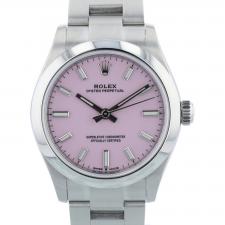 Ladies Rolex Oyster Perpetual 31 277200 Steel case with Pink dial
